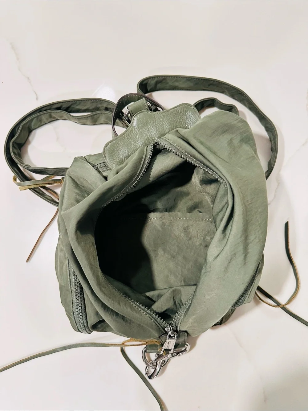 Rebecca Minkoff Julian Nylon Backpack in Olive